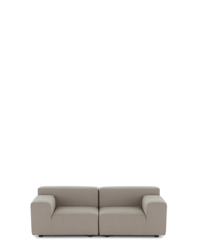 Kartell Plastics Outdoor Liberty 2 Posti + 1 Pouf Obi Check - Architetto.Studio